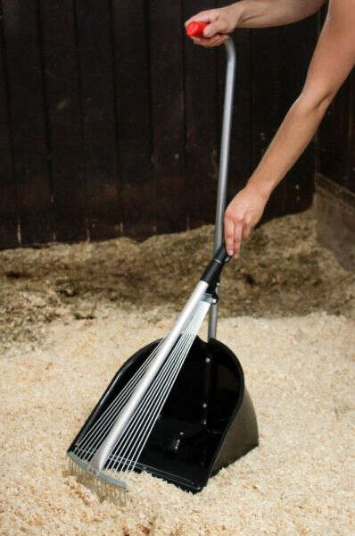 KERBL Mistkratzer verstellabr mit Teleskopstiel